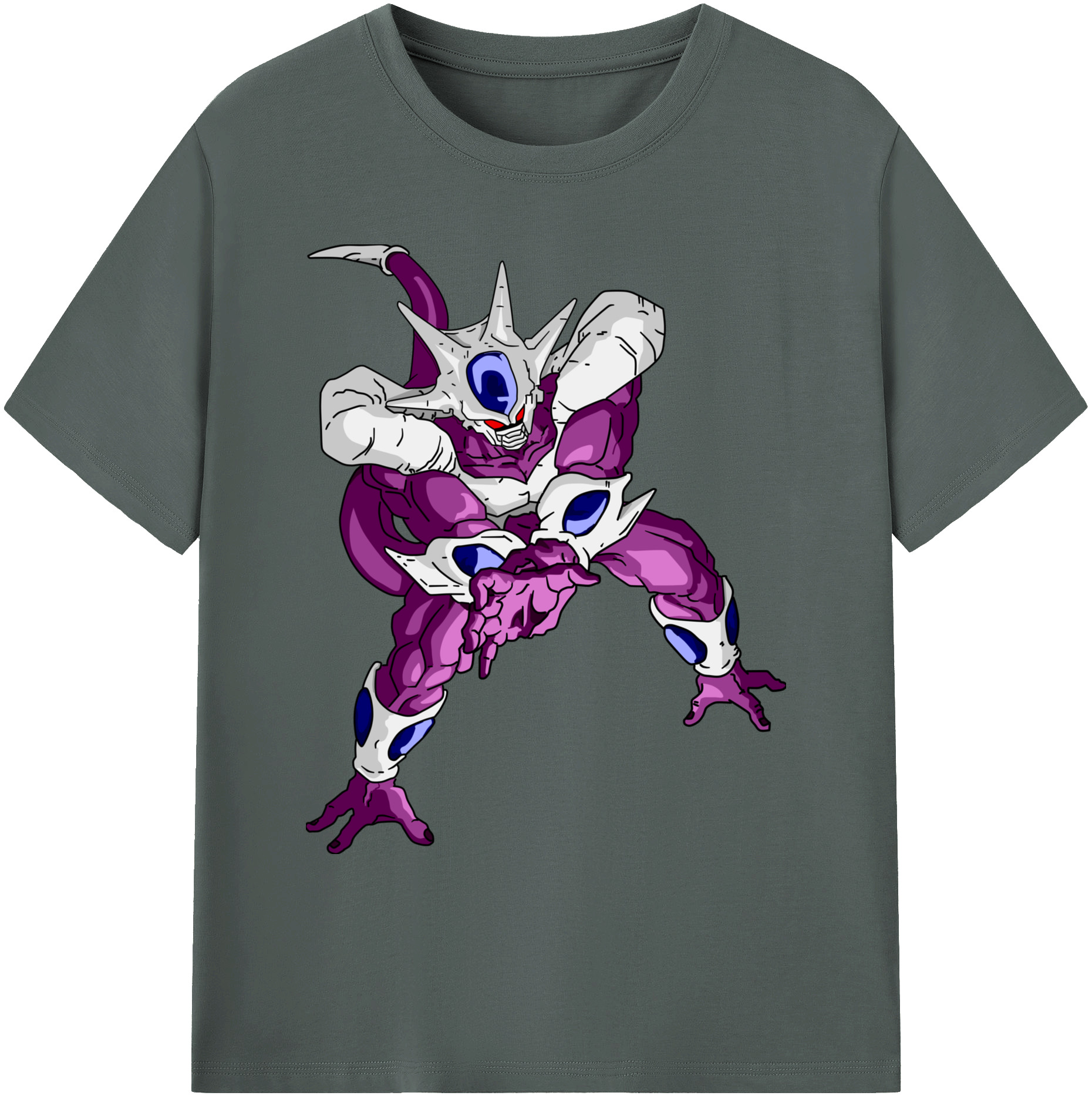 （画像用） ドラゴンボール クウラ DRAGON BALL Cooler Coora 綿100％ メンズ半袖Tシャツ｜肌触りやわらか＆通気性
